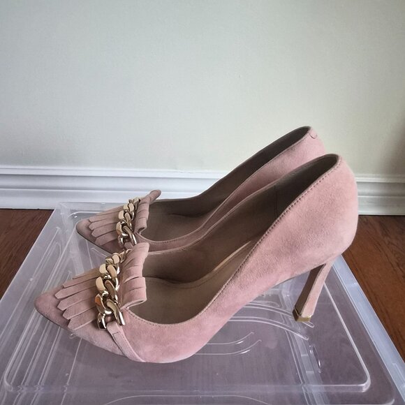 White House Black Market Powder Pink Pumps, Leather, Size 8 1/2, New - Picture 10 of 10